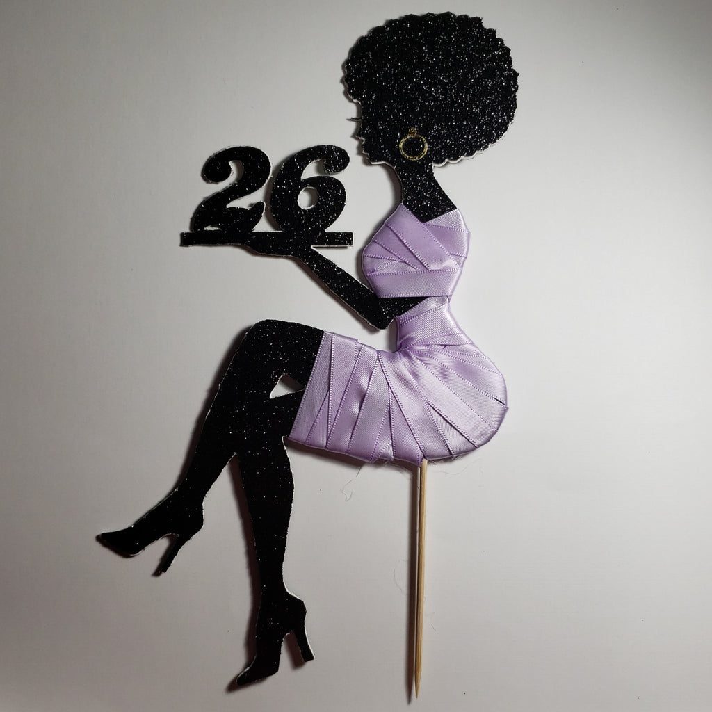 Lady Cake Topper